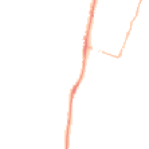 Night-time road noise heatmap for EX39 2BQ