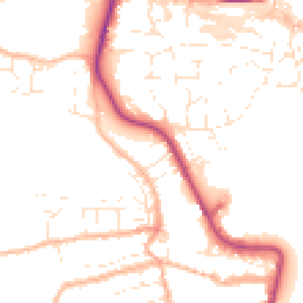 Daytime road noise heatmap for EX39 2PN