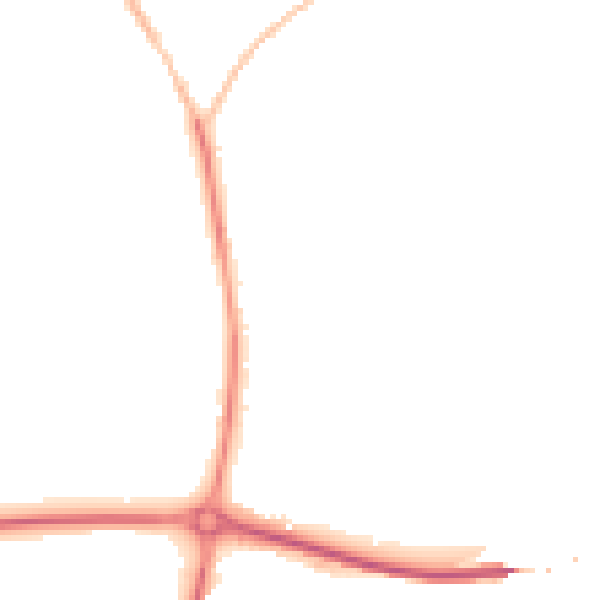 Night-time road noise heatmap for EX39 2RW