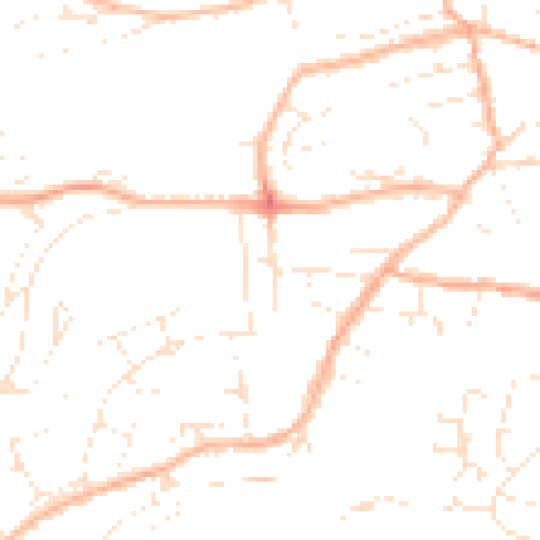 Daytime road noise heatmap for EX39 3AL