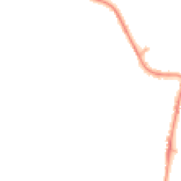 Night-time road noise heatmap for EX39 3JL