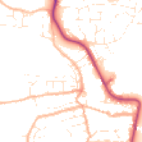 Daytime road noise heatmap for EX39 3LB