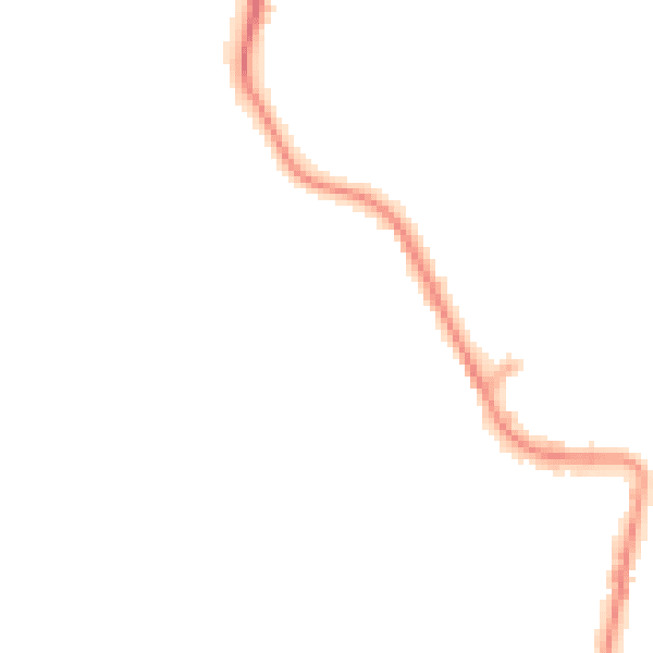 Night-time road noise heatmap for EX39 3LB