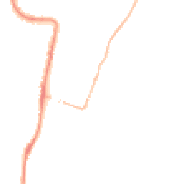 Night-time road noise heatmap for EX39 4AE