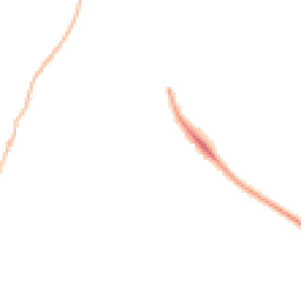 Night-time road noise heatmap for EX39 4FD