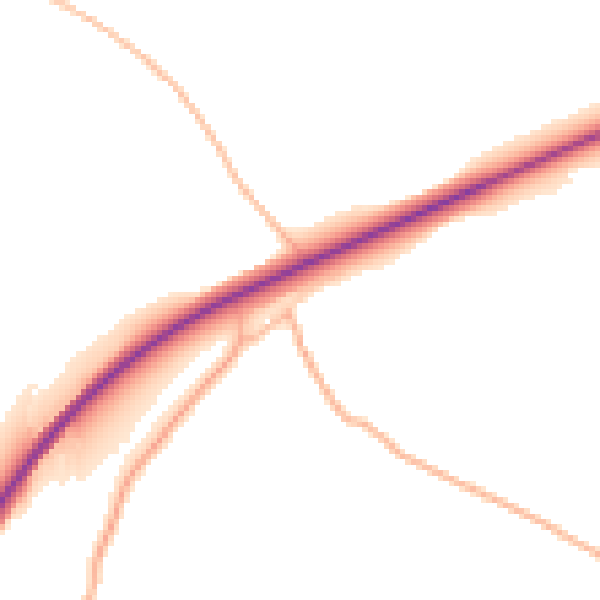 Daytime road noise heatmap for EX39 5BT