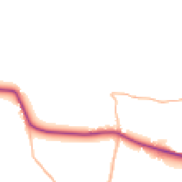Daytime road noise heatmap for EX39 5DX