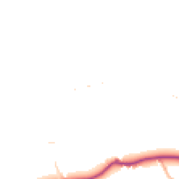 Daytime road noise heatmap for EX39 5EA