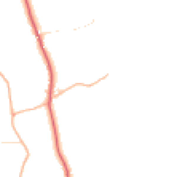 Daytime road noise heatmap for EX39 5RR