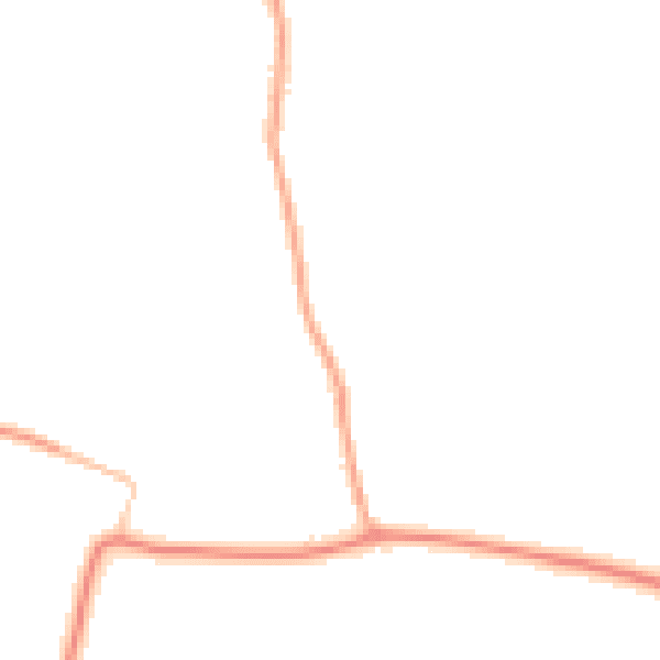 Night-time road noise heatmap for EX39 5RS