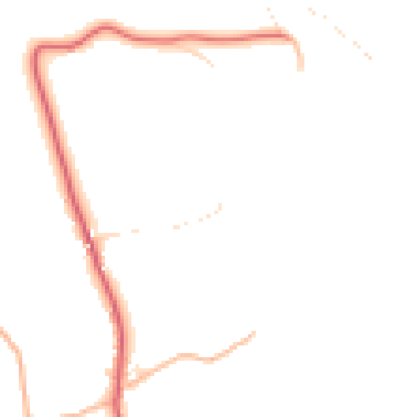 Daytime road noise heatmap for EX39 5SU