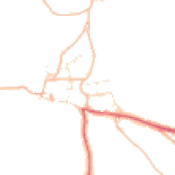 Daytime road noise heatmap for EX39 6HY