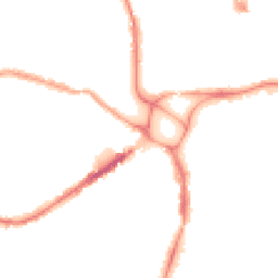 Night-time road noise heatmap for EX4 1AD