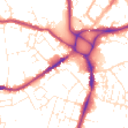 Daytime road noise heatmap for EX4 1AJ
