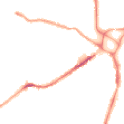 Night-time road noise heatmap for EX4 1BH