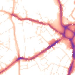 Daytime road noise heatmap for EX4 1BL