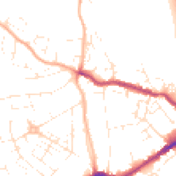 Daytime road noise heatmap for EX4 1ET