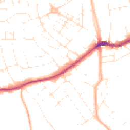 Daytime road noise heatmap for EX4 1LL