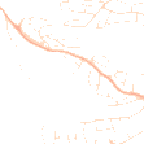 Daytime road noise heatmap for EX4 1SP