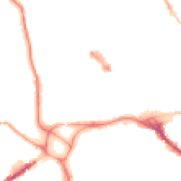 Night-time road noise heatmap for EX4 3AT