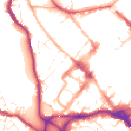 Daytime road noise heatmap for EX4 3EZ