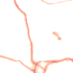 Night-time road noise heatmap for EX4 4EF