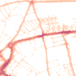 Daytime road noise heatmap for EX4 6TB