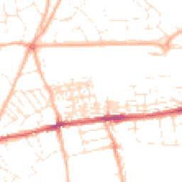 Daytime road noise heatmap for EX4 7AS