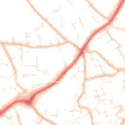 Daytime road noise heatmap for EX4 8HP
