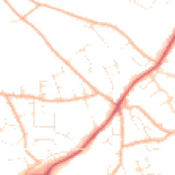 Daytime road noise heatmap for EX4 9JQ