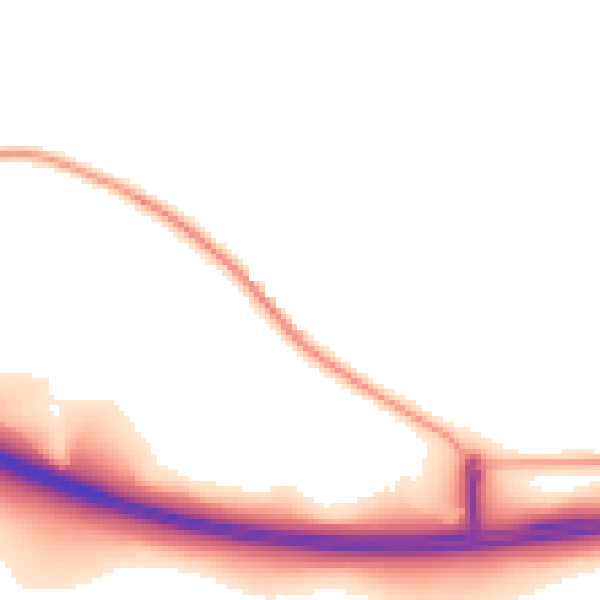 Daytime road noise heatmap for EX6 6AE