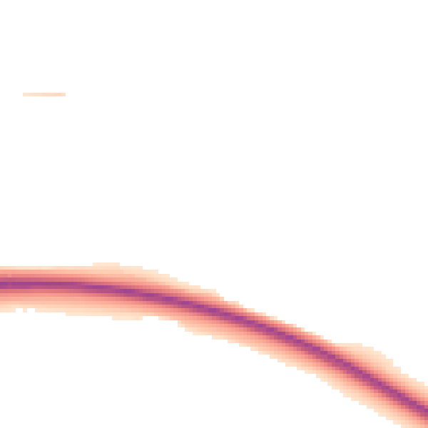 Night-time road noise heatmap for EX6 6AP