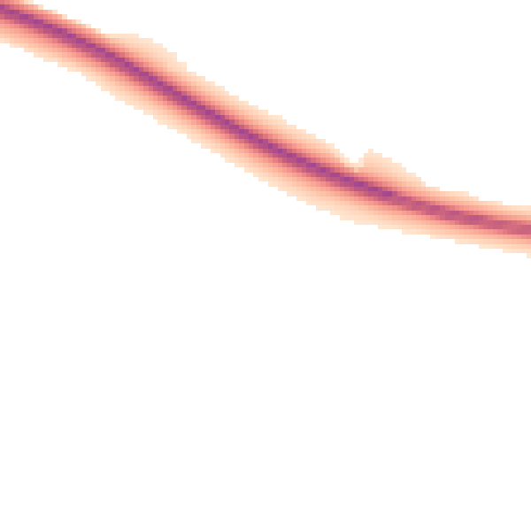 Night-time road noise heatmap for EX6 6AW