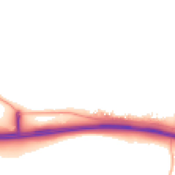 Daytime road noise heatmap for EX6 6BX