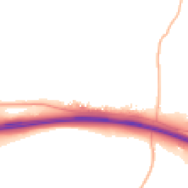 Daytime road noise heatmap for EX6 6BZ