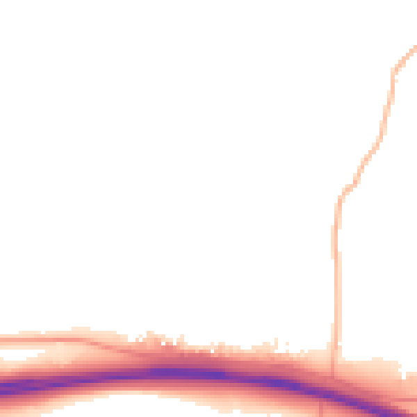 Daytime road noise heatmap for EX6 6DB