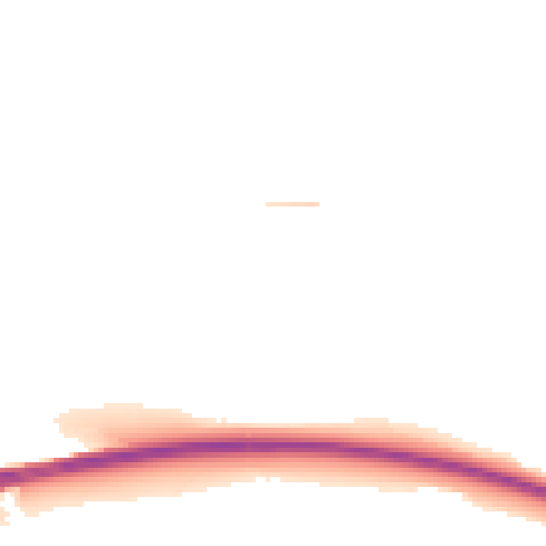 Night-time road noise heatmap for EX6 6DL