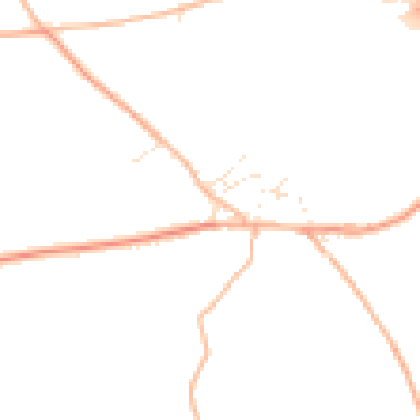 Daytime road noise heatmap for EX6 6JR