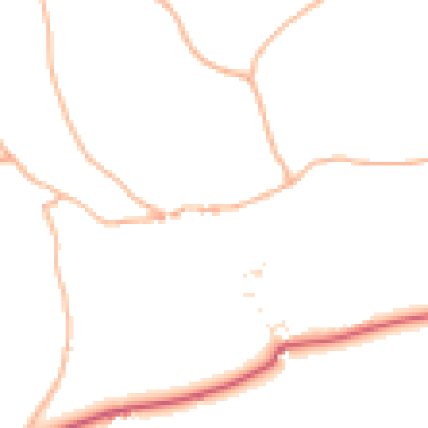 Daytime road noise heatmap for EX6 7DA