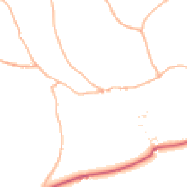 Daytime road noise heatmap for EX6 7DD