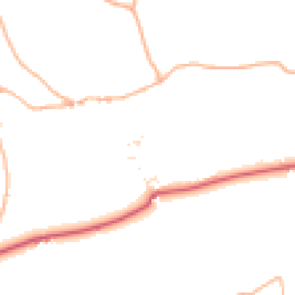 Daytime road noise heatmap for EX6 7JJ
