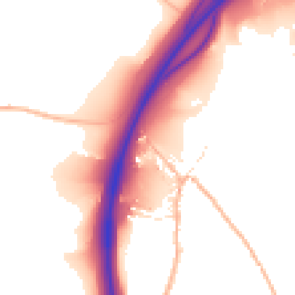 Daytime road noise heatmap for EX6 7TN