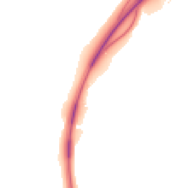 Night-time road noise heatmap for EX6 7TN