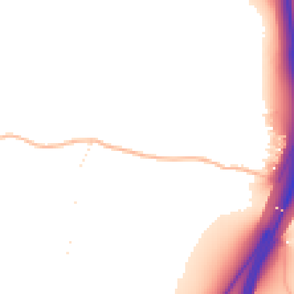 Daytime road noise heatmap for EX6 7XY