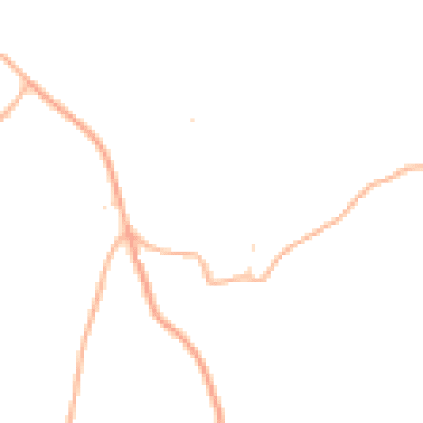Daytime road noise heatmap for EX6 7YT