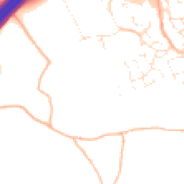 Daytime road noise heatmap for EX6 8BG