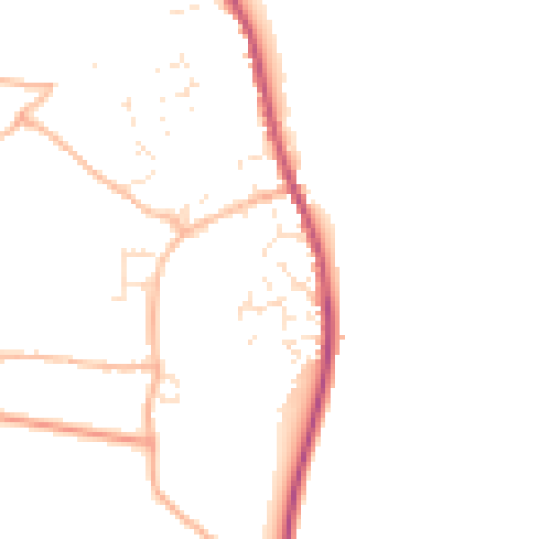 Daytime road noise heatmap for EX6 8EN