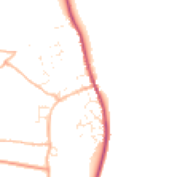 Daytime road noise heatmap for EX6 8FB