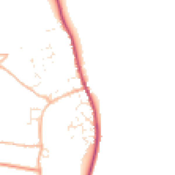 Daytime road noise heatmap for EX6 8HZ