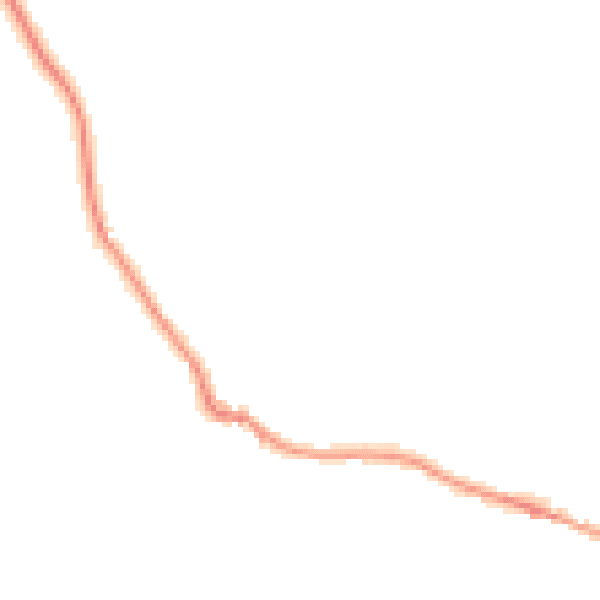 Night-time road noise heatmap for EX6 8JZ